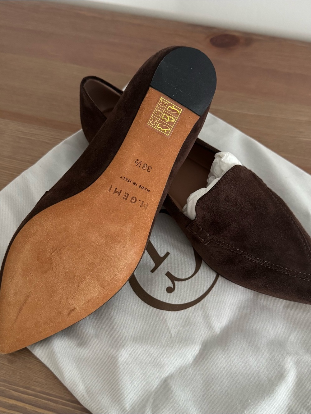 M.Gemi The Gia Chocolate Suede 38.5 (US8) - Picture 8 of 9